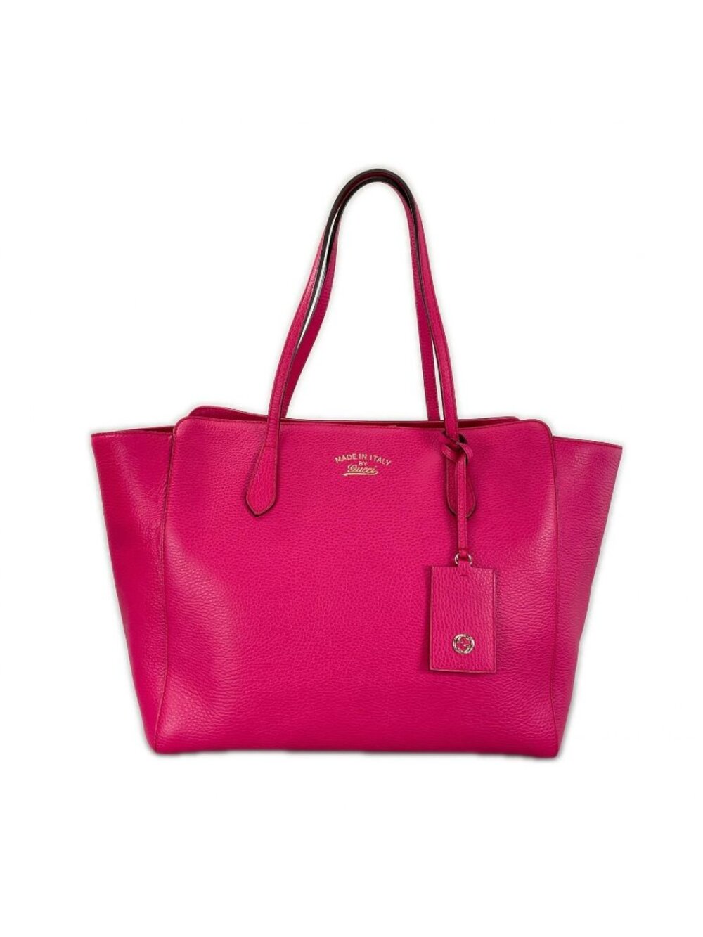 Gucci Swing Tote Bag Leather Pink